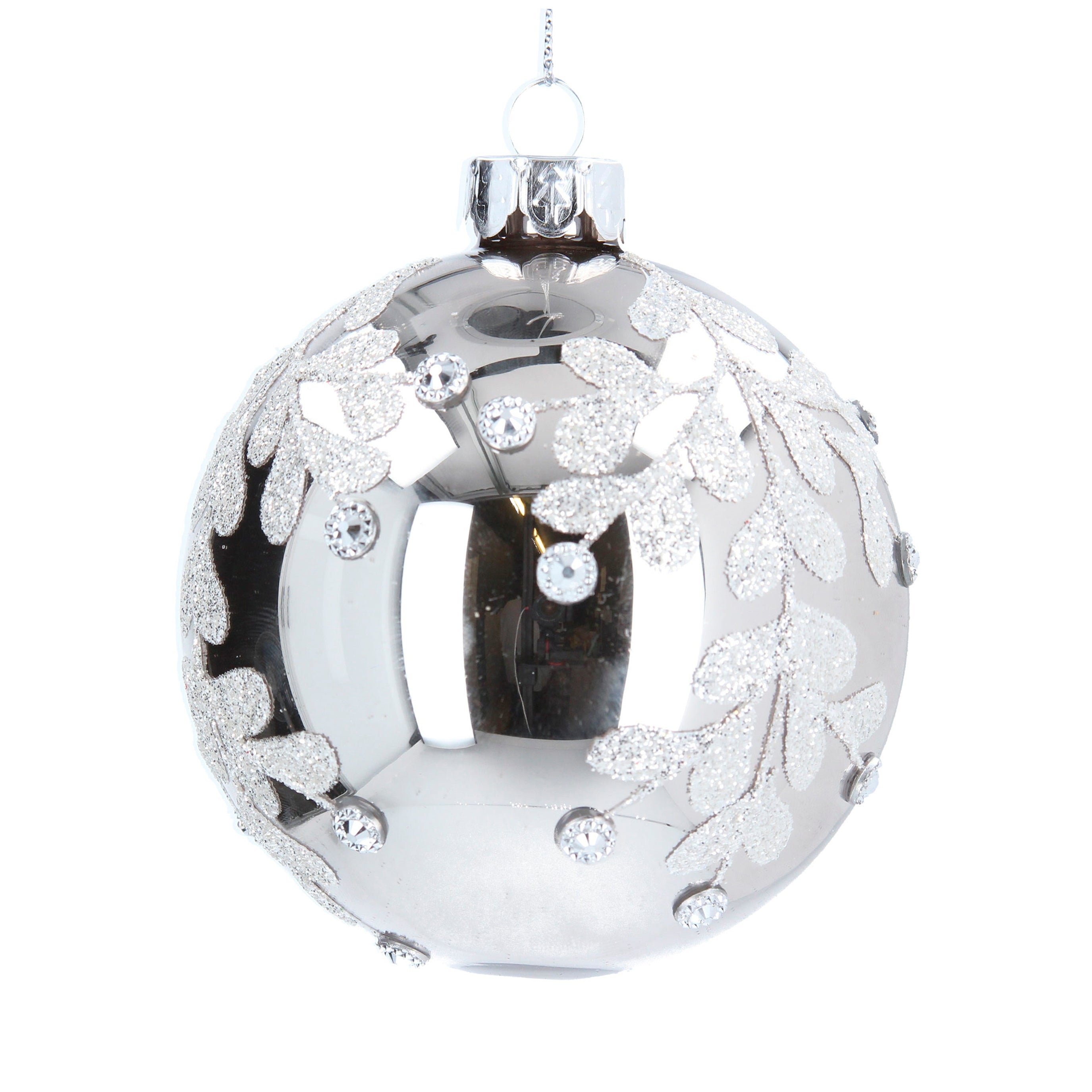 Pewter Glass Bauble