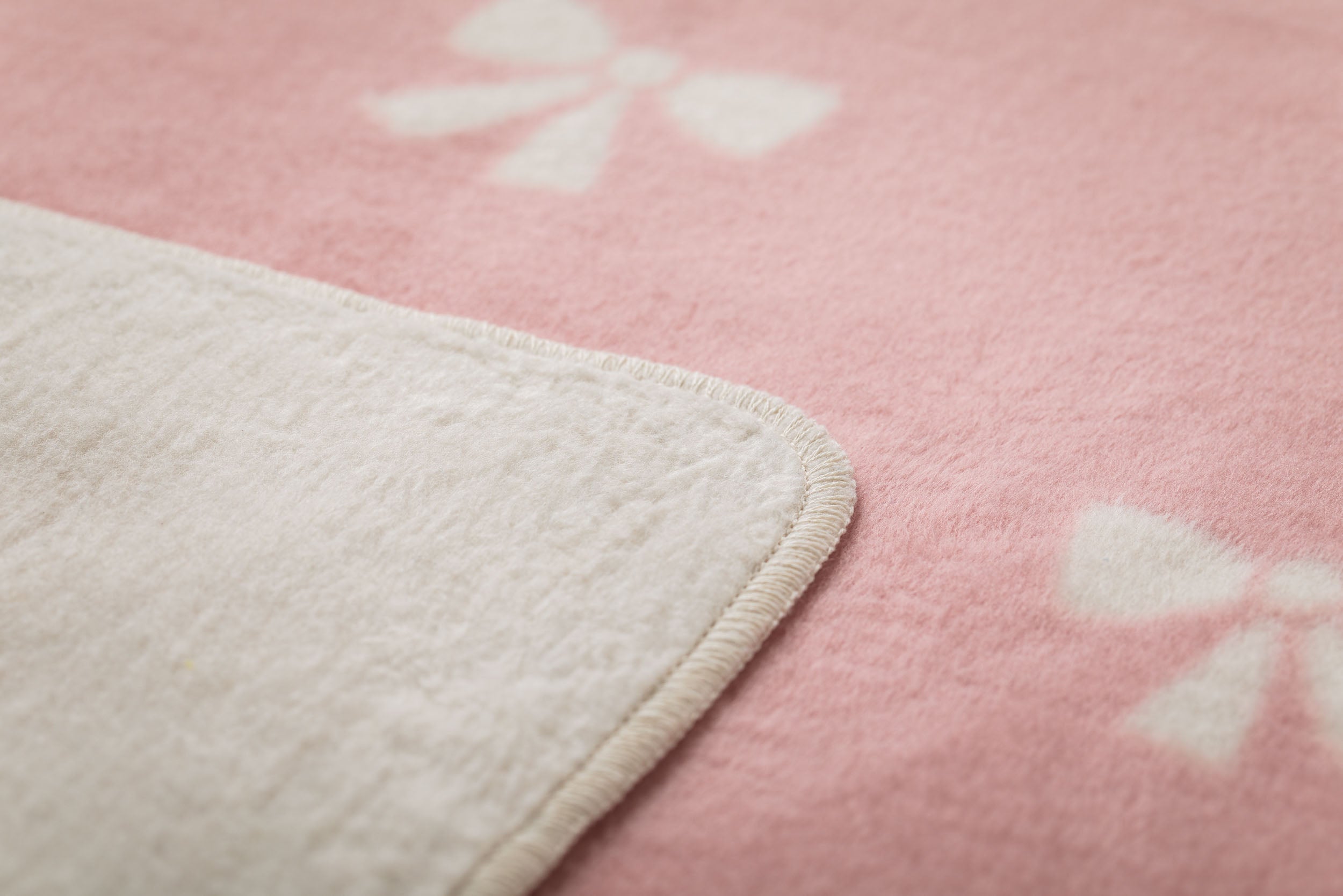 Pink Bow Fleece Baby Blanket