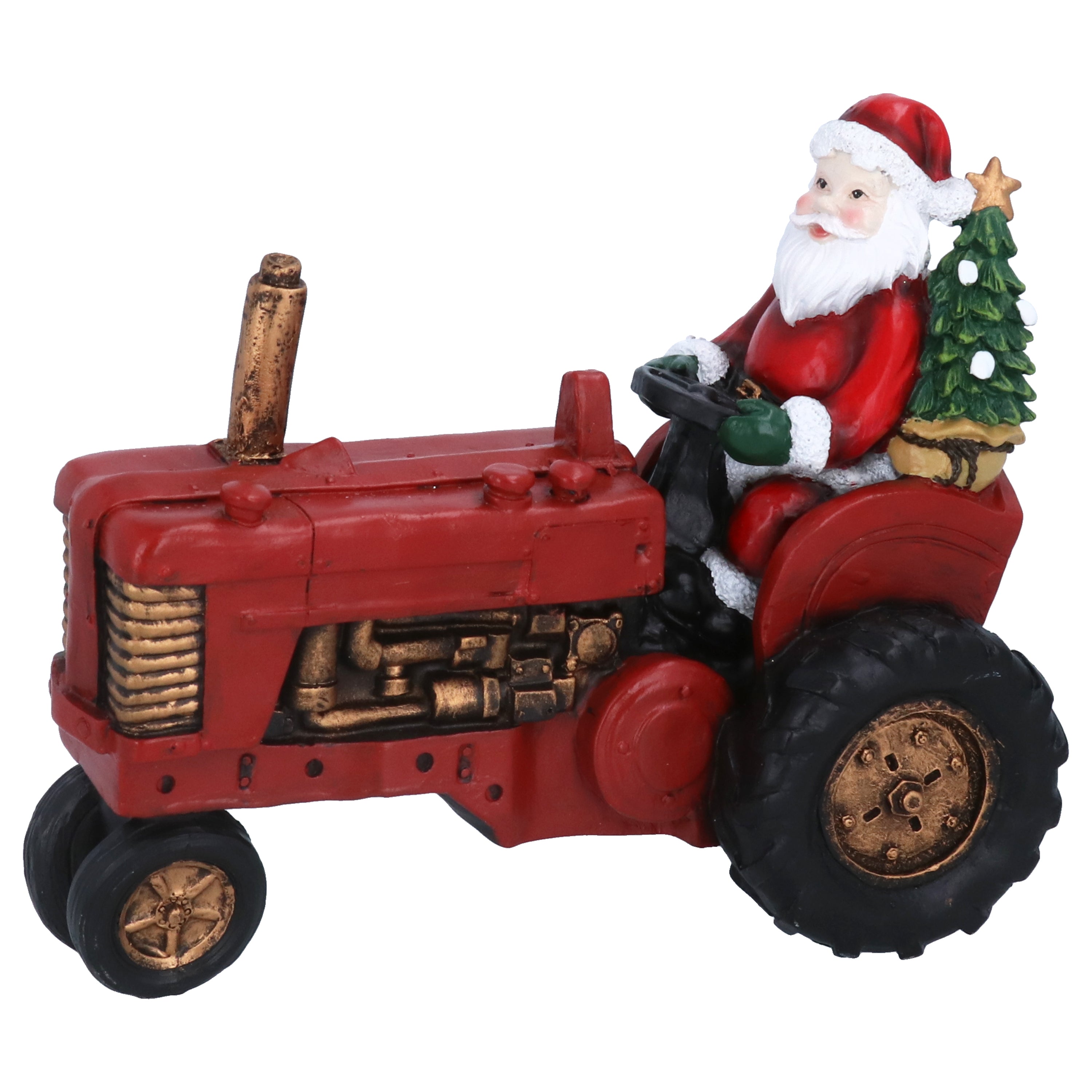 `Santa driving Tractor