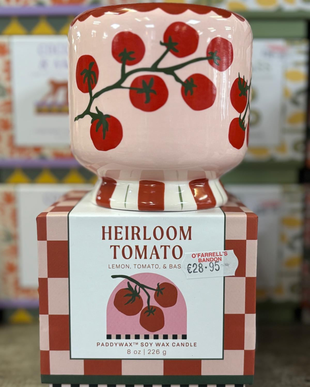Heirloom Tomato Ceramic Scented Candle