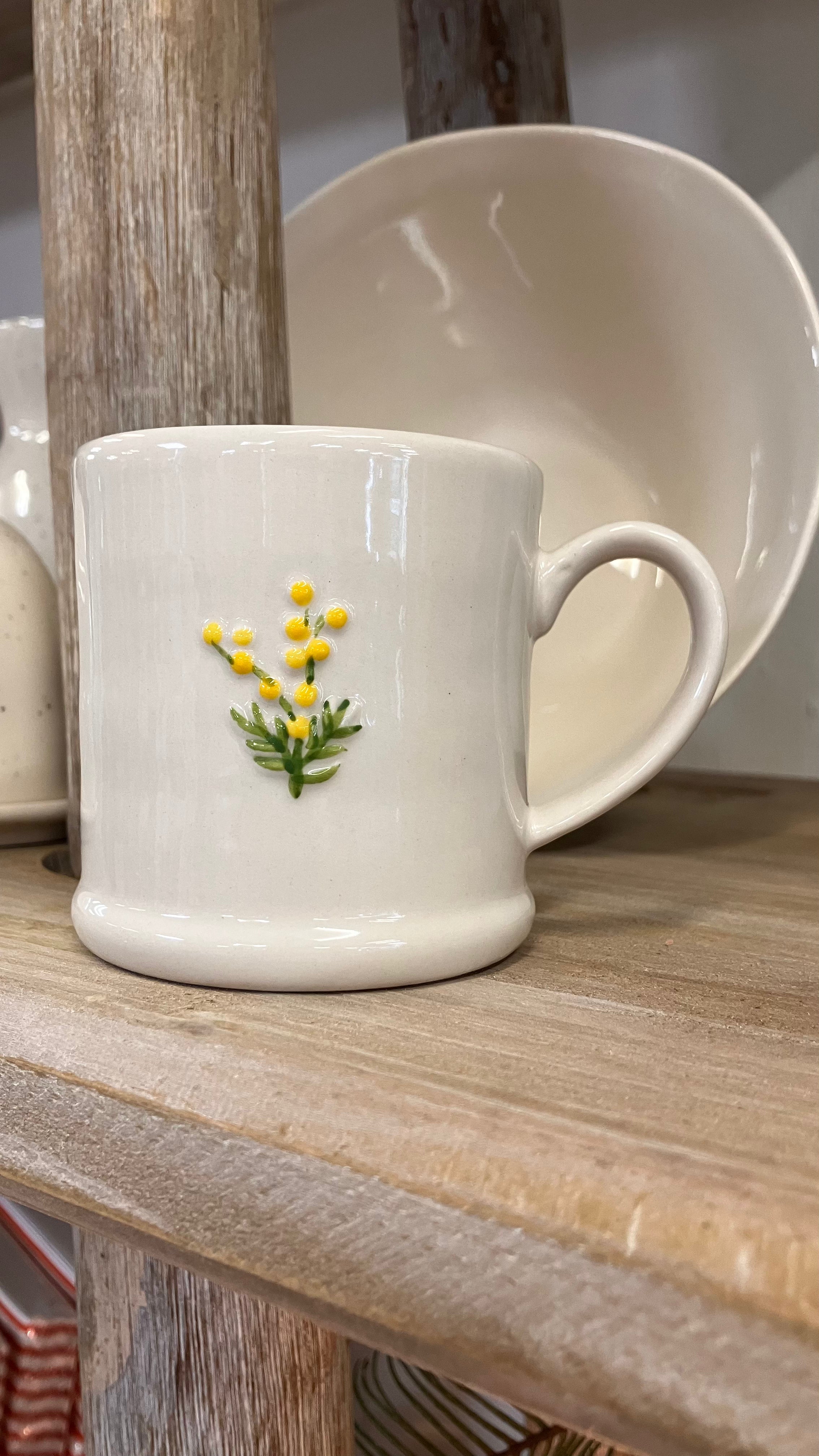 Ceramic Gisela Graham Mimosa Mug