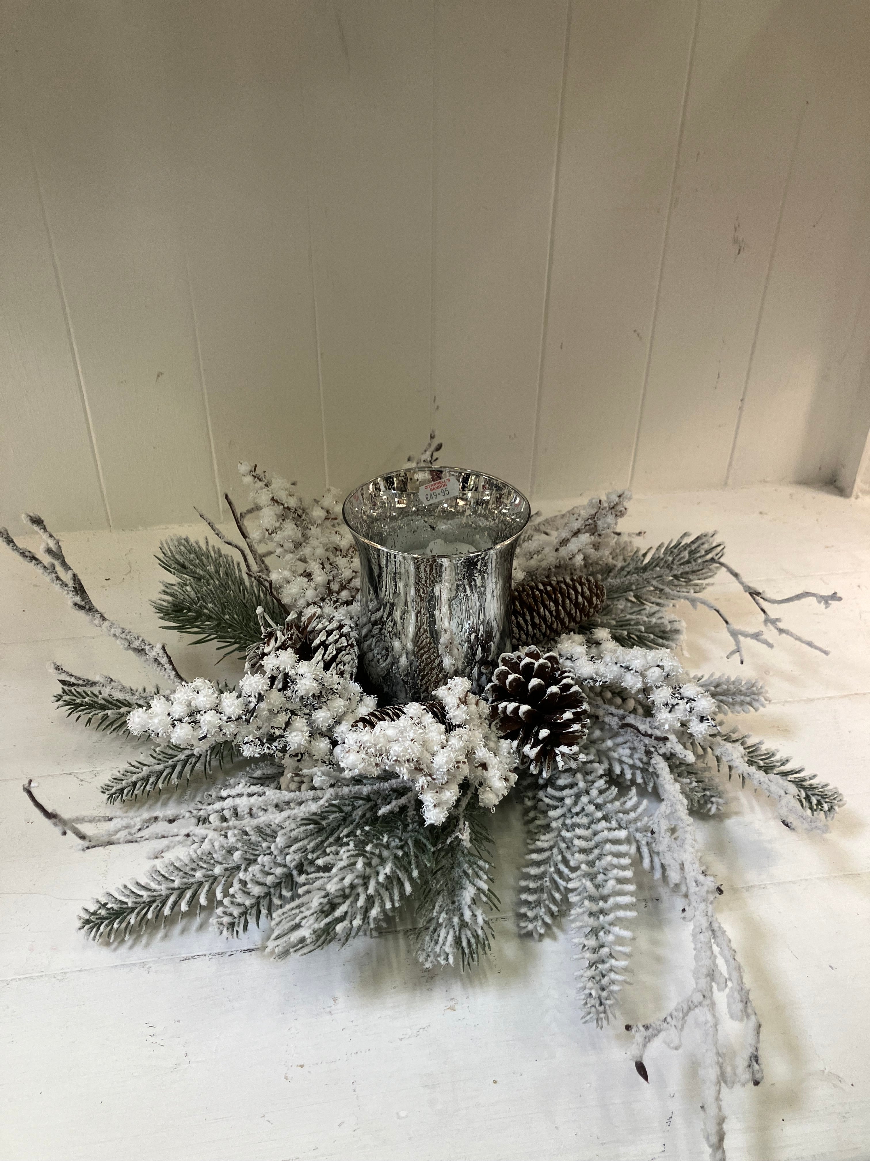 Frosted Table Centrepiece