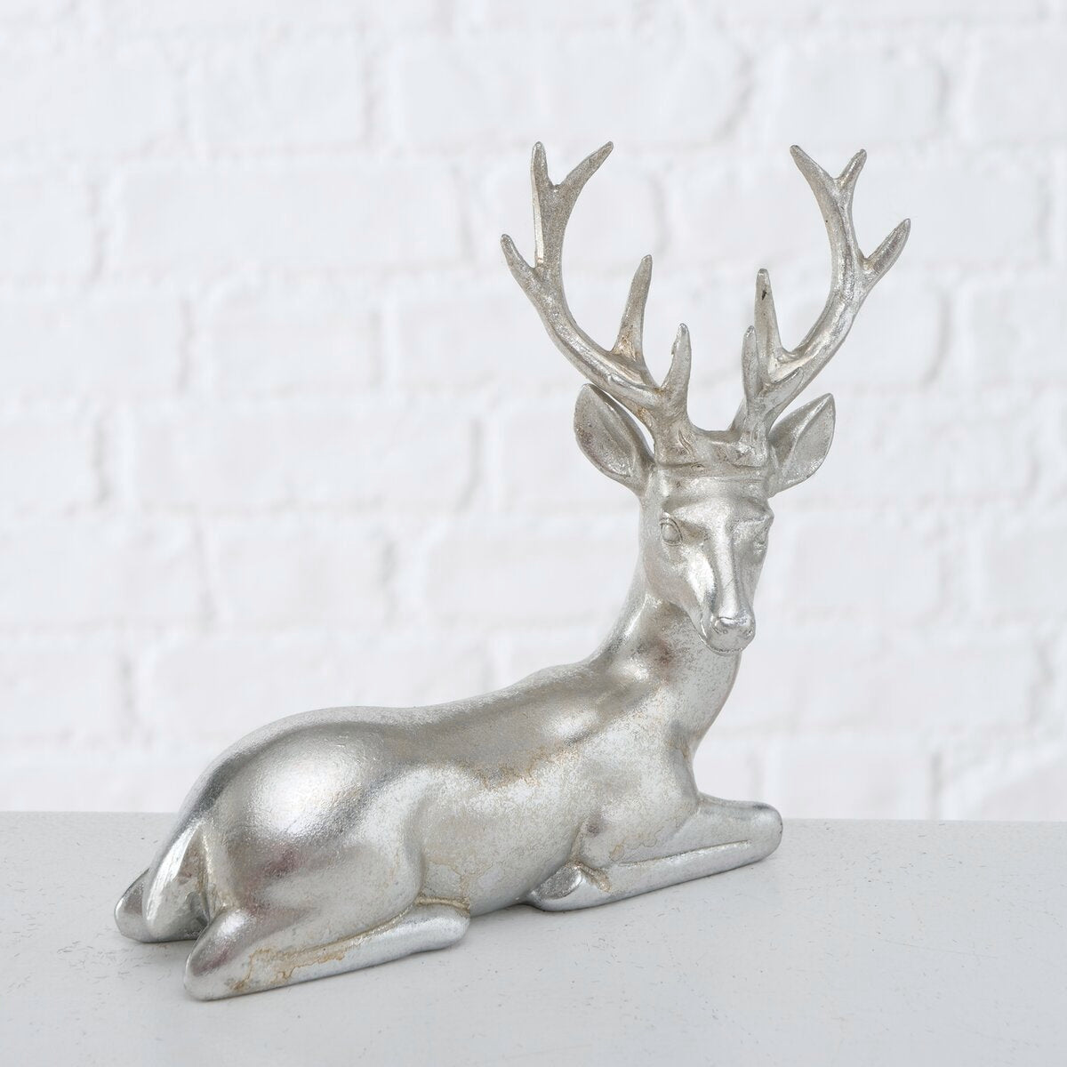 Silver lying down Reindeer