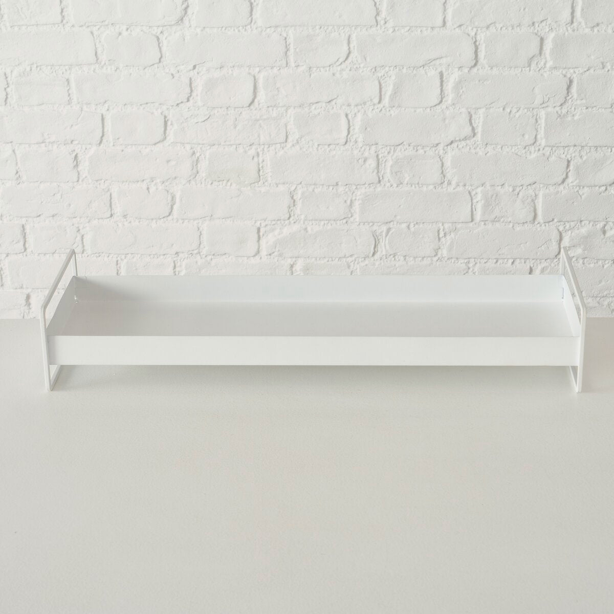 Set of 2 white Metal Trays