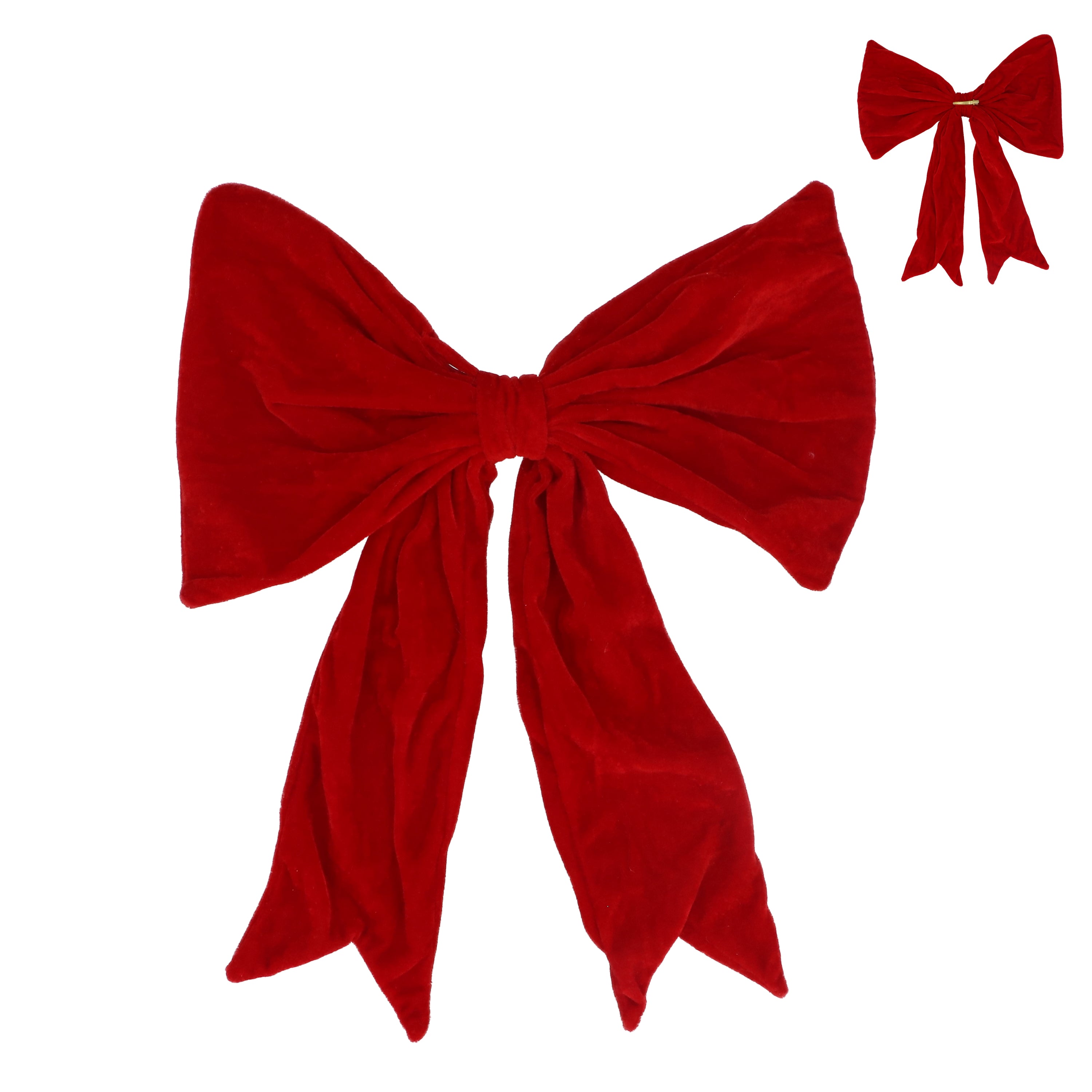 Large Red Velvet Bow