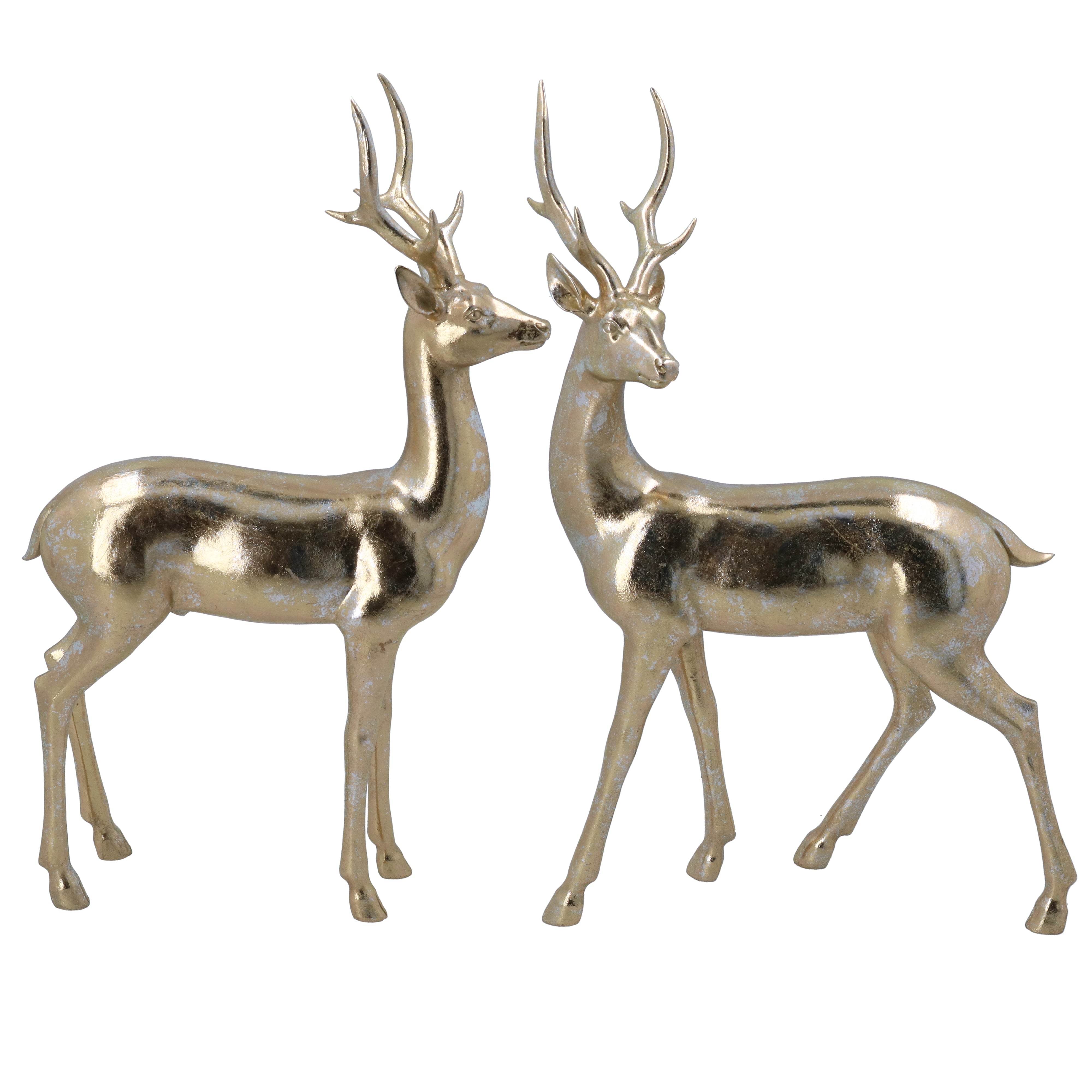 Gold Resin Reindeer