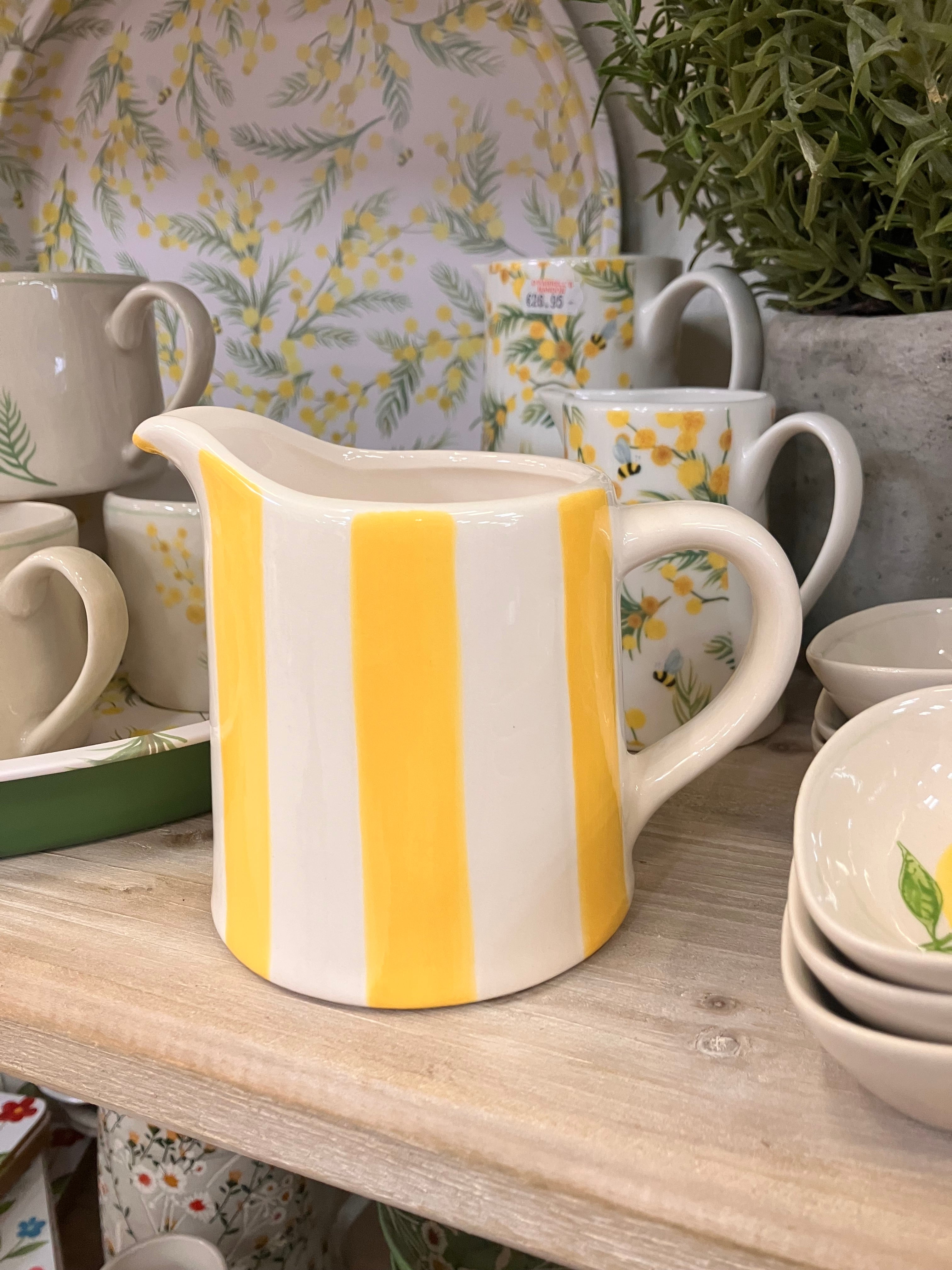 Yellow Ceramic  Gisela Graham Jug
