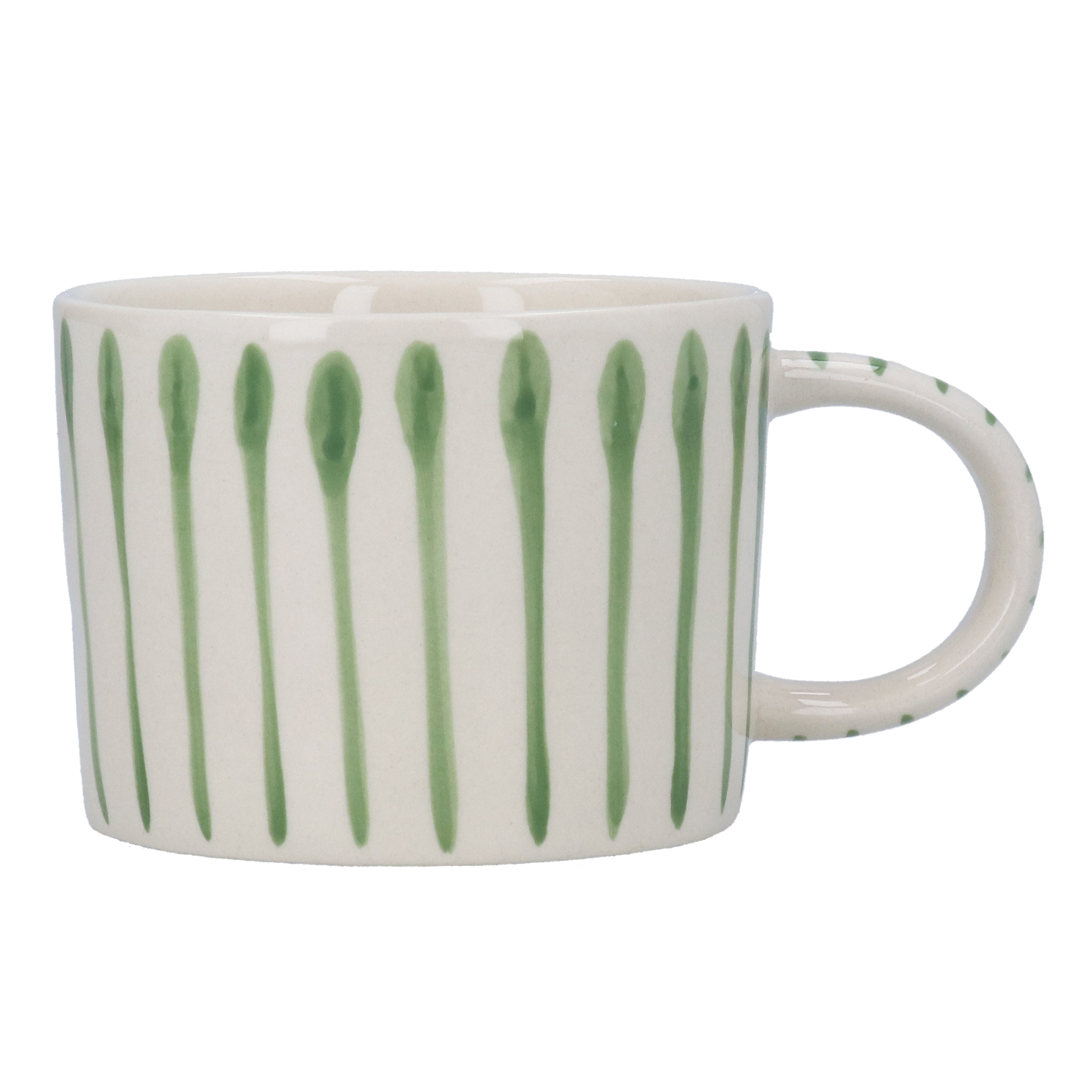Striped Green Mug