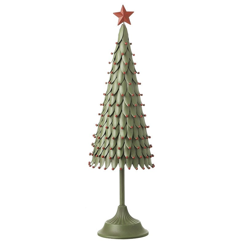 Small Green Metal Tree